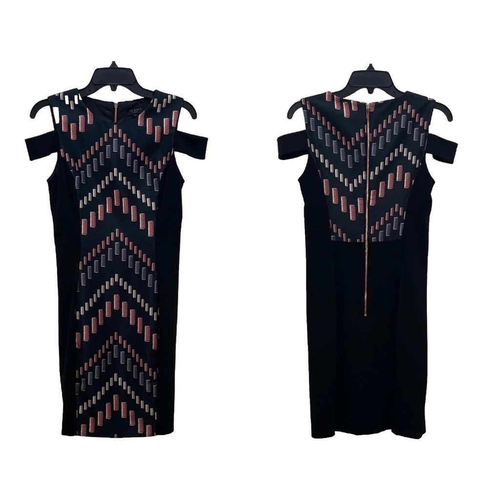 Ted Baker $295 NWOT Zyra Cotton Reel Cut Out Bodycon Dress, Size Size 4 small - Picture 2 of 16